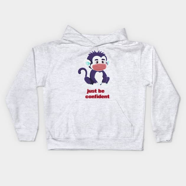 Just Be Confident V1 Kids Hoodie by walil designer